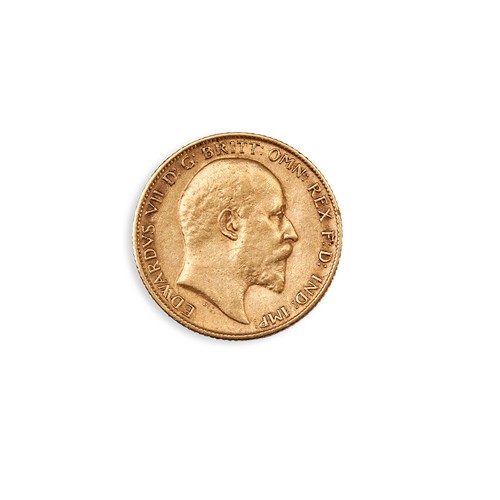 483 - AN EDWARD VII GOLD HALF SOVEREIGN, 1905