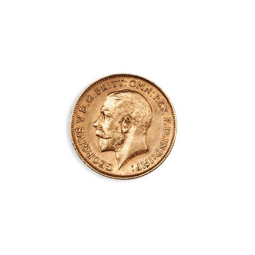 484 - A GEORGE V GOLD HALF SOVEREIGN, 1912