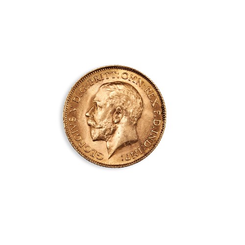 485 - A GEORGE V GOLD HALF SOVEREIGN, 1914