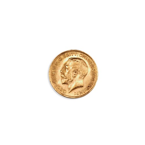 486 - A GEORGE V GOLD HALF SOVEREIGN, 1914