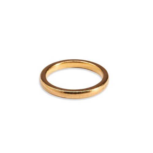 537 - A 22CT GOLD BAND RING, stamped H & R Marsh, Bath, 22ct, Birmingham, 1861.Weight 4 gramsSize L... 