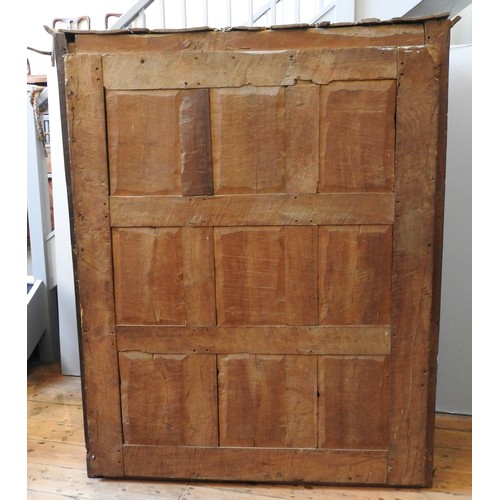 108 - A 17TH CENTURY PRESS CUPBOARD, and later, from Exeter area, 183 x 152 x 60 cm