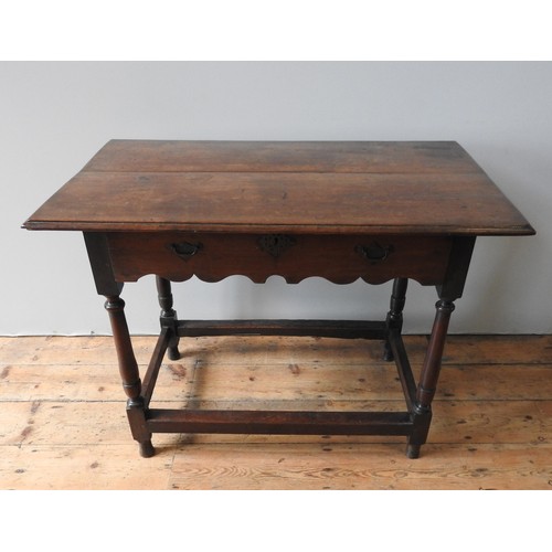 113 - A RARE 17TH CENTURY PADOUK WOOD SIDE TABLE