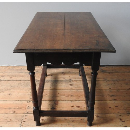 113 - A RARE 17TH CENTURY PADOUK WOOD SIDE TABLE