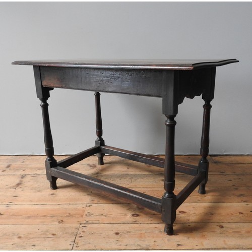 113 - A RARE 17TH CENTURY PADOUK WOOD SIDE TABLE