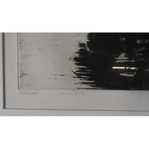 249 - NORMAN ACKROYD (b.1938) 'WEST MERE' ARTIST'S PROOF ETCHING, signed and dated in pencil in lower righ... 