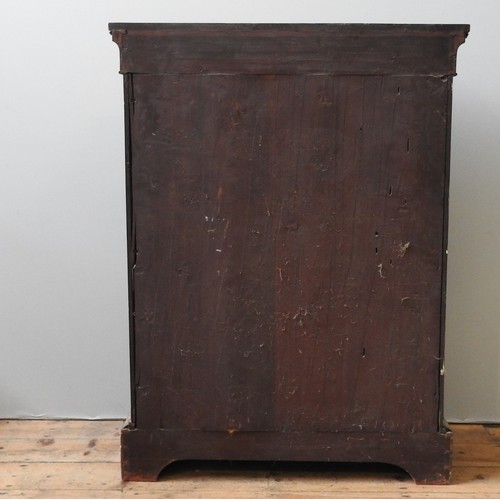 135 - A LARGE VICTORIAN WALNUT PIER CABINET, with gilt metal mounts, 143 x 107 x 32 cm