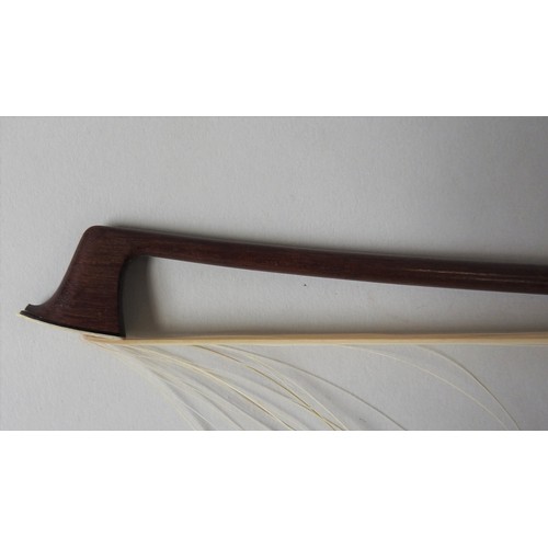 324 - A 19TH CENTURY SARASATE BOW, 74 cm long, 55 grams, stamped with Sarasate nameProvenance : From the E... 