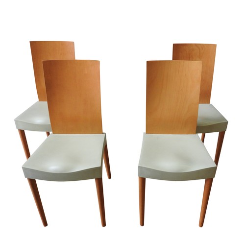 134 - A SET OF FOUR 'MISS TRIP' CHAIRS BY PHILLIPE STARCK FOR KARTELL, Medium Polypropylene, laminated bac... 