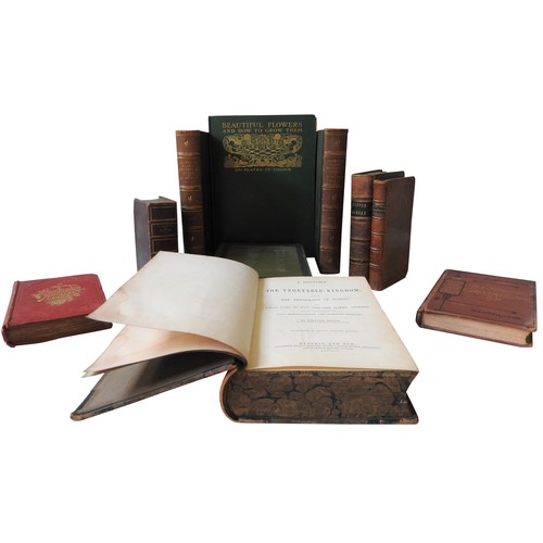 279 - A QUANTITY OF VINTAGE REFERENCE BOOKS RELATING TO GARDENING AND BOTANY, including a leather bound co... 