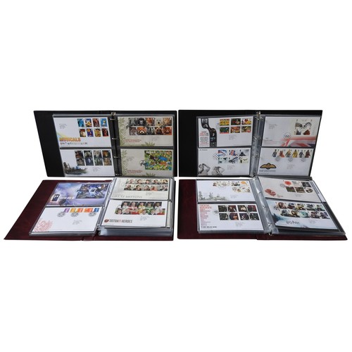 320 - NINE BINDERS OF ROYAL MAIL FIRST DAY COVERS, from the 1970's to present day