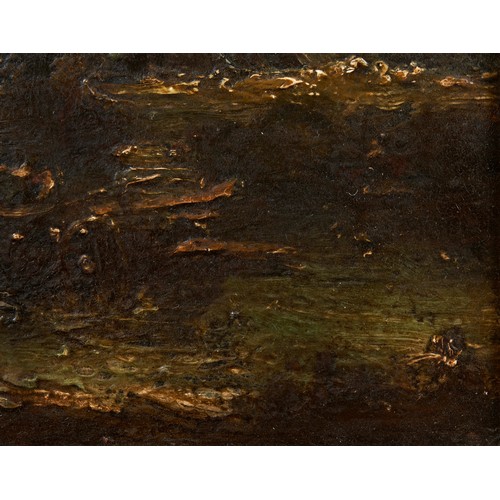 250 - MANNER OF JOHN CONSTABLE, 19TH CENTURY OIL ON BOARD' OF HAYWAIN SCENE, with hand written label and a... 