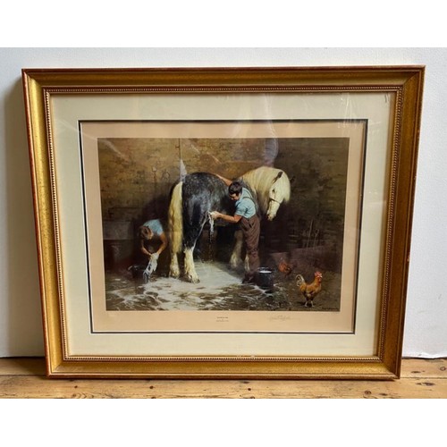 500 - TWO SIGNED DAVID SHEPHERD COLOUR LITHOGRAPHS ENTITLED 'ZEBRA AND COLONY WEAVING', 82cm X 48cm,ENTITL... 