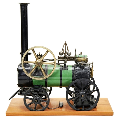 174 - AN INTERESTING ENGINEERED MODEL OF A VICTORIAN STEAM THRESHING ENGINE based on a machine of circa 18... 