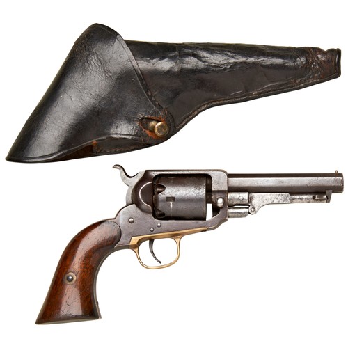 114 - A FIVE SHOT .31 CAL PERCUSSION POCKET REVOLVER BY ELI WHITNEY OF NEW HAVEN of American Civil War era... 