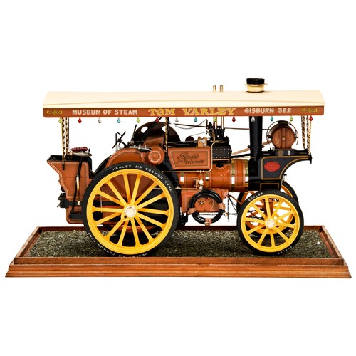 180 - A WELL-FINISHED CASED PLASTIC MODEL KIT OF A TRACTION ENGINE 'TOM VARLEY'30 cms longPROVENANCE: The ... 