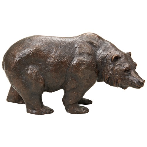 312 - JOSEF LIPENSKY: BRONZE FIGURE OF A BEAR signed and numbered 6/25PROVENANCE: The David Stainthorpe Co... 