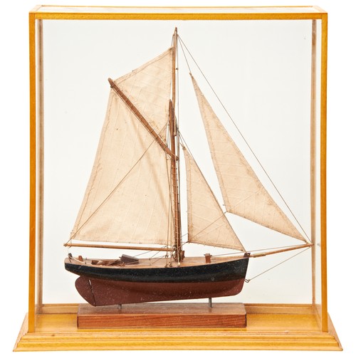 211 - A CASED MODEL OF A 19TH CENTURY FOUR MASTED BARQUE THE 'HERZOGIN CECILIE' built in 1902 and four oth... 