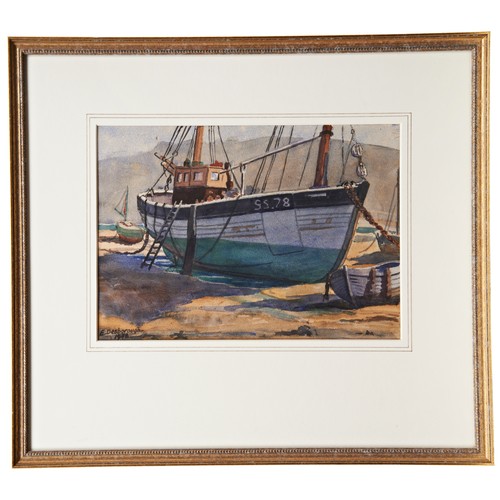 231 - E. DESBOROUGH, 'GIRL RENEE, ST. IVES', watercolour dated 1948.22 x 30 cmsPROVENANCE: The David Stain... 