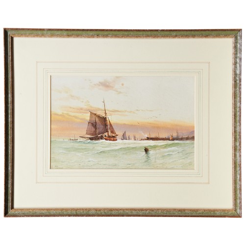 238 - ARDERNE CLARENCE, 'COASTAL SHIPPING', a pair, watercolours, and  three  other watercolours by Ardern... 