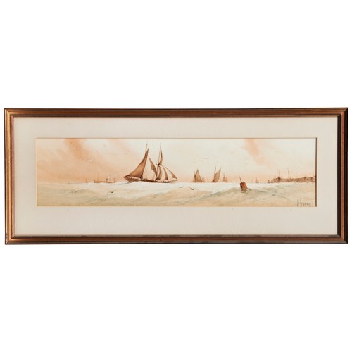 238 - ARDERNE CLARENCE, 'COASTAL SHIPPING', a pair, watercolours, and  three  other watercolours by Ardern... 