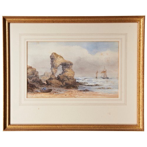 247 - REED, 'SPINDLE ROCK NR MARSDEN', watercolour dated 1890, titled in modern pencil verso but not neces... 