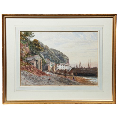 282 - ELVA JOAN BLACKER, 'ST IVES', watercolour, a watercolour of a harbour scene, early 20th century, ind... 