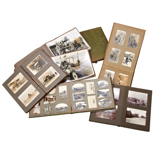 422 - A COLLECTION OF WWI PHOTOGRAPH ALBUMS CONTAINING A NUMBER OF AIRCRAFT RELATED IMAGES including  a pi... 