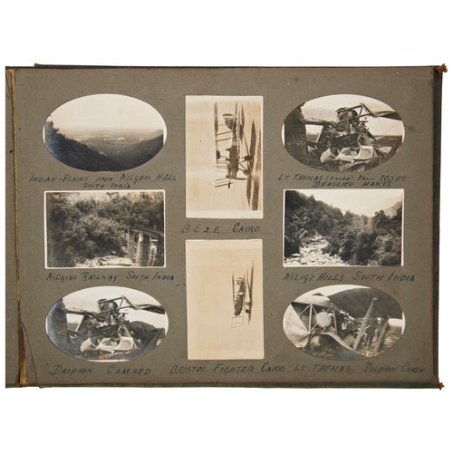 422 - A COLLECTION OF WWI PHOTOGRAPH ALBUMS CONTAINING A NUMBER OF AIRCRAFT RELATED IMAGES including  a pi... 