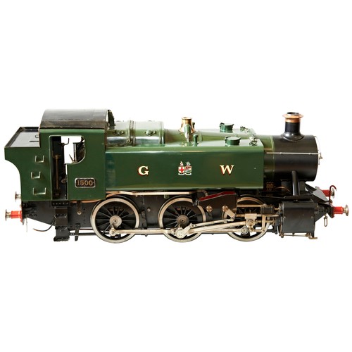 454 - AN EXCELLENTLY ENGINEERED 5’’ GAUGE MODEL OF A GWR 1500 CLASS PANNIER TANK STEAM LOCOMOTIVE  Despite... 