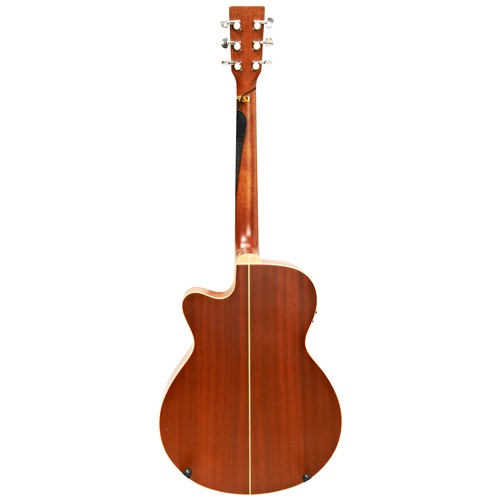 541 - A TANGLEWOOD MODEL II EVOLUTION ACOUSTIC/ELECTRIC GUITAR with strap and capo.