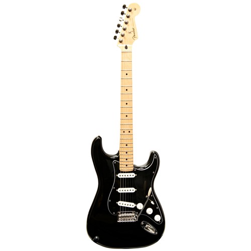 531 - A FENDER LTD EDITION PLAYER STRATOCASTER 'DOUBLE BLACK' with maple neck and tremolo, Fender bla... 