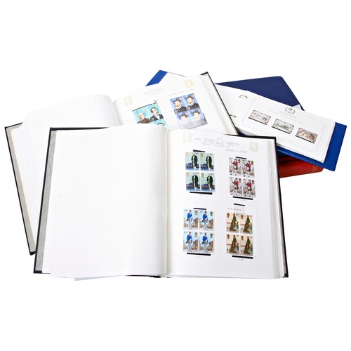 598 - A STOCK ALBUM CONTAINING A SELECTION OF BRITISH MINT STAMPS AND FIRST DAY COVERS and a selection of ... 