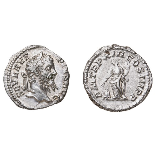 565 - SEPTIMUS SEVERUS (193-211) AR SILVER DENARIUS Rome Mint and another Severus denariusPROVENANCE: A Go... 