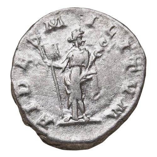 566 - ELAGABALUS (218-222) AR DENARIUS Fides Standing with military standards IMP ANTONINVS AVG.PROVENANCE... 