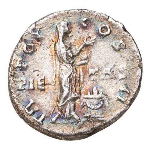 574 - AELIUS AS CAESAR AR DENARIUS pictured standing before an altar. Very Crisp.PROVENANCE: A Good Privat... 