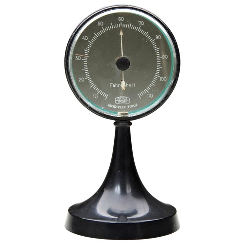 445 - A MYSTERY BAROMETER BY C. P. GOERZ, BERLIN FOR THE ENGLISH MARKET, CIRCA 1925, together with a Zeiss... 