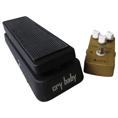 523 - A DUNLOP GCB95 CRY BABY PEDAL and a JOYO Hot Plexi guitar pedal