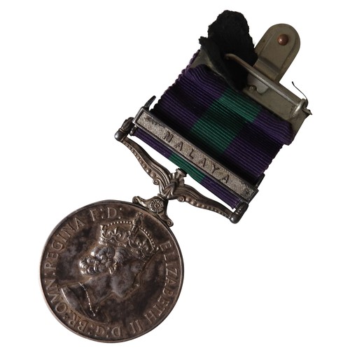 426 - ELIZABETH II GENERAL SERVICE MEDAL WITH MALAYA BAR TO PTE. K GRIGG, SOMERSET LIGHT INFANTRY together... 