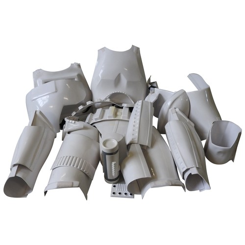 505 - A PROP STAR WARS STORMTROOPER COSTUME moulded in plastic and by repute used by an extra in Rogue 1 a... 