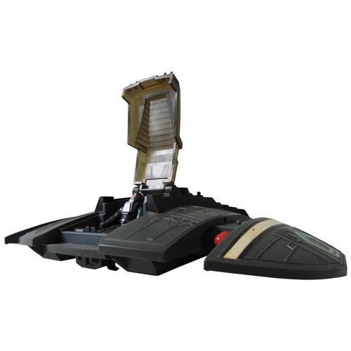 511 - A MATTEL BATTLESTAR GALACTICA CYLON RAIDER with Cylon pilot and expanding wings revealing two missil... 