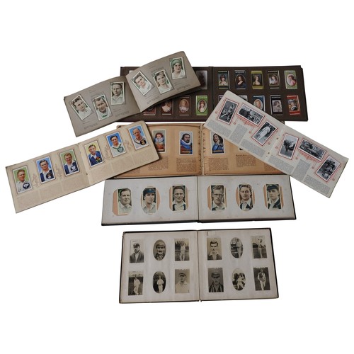 461 - EIGHT VINTAGE CIGARETTE CARD ALBUMS, CHIX BUBBLEGUM CARD ALBUM AND A QUANTITY OF LOOSE COLLECTOR'S C... 