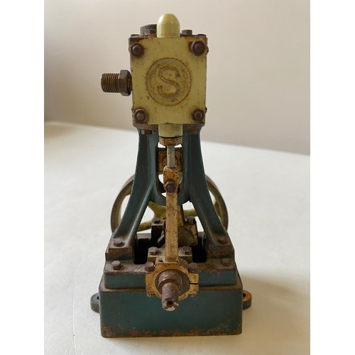 158 - A STUART TURNER VERTICAL STEAM ENGINE and another similar by Stuart.25 cms maxPROVENANCE: The David ... 