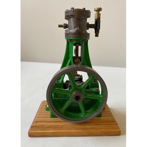 158 - A STUART TURNER VERTICAL STEAM ENGINE and another similar by Stuart.25 cms maxPROVENANCE: The David ... 