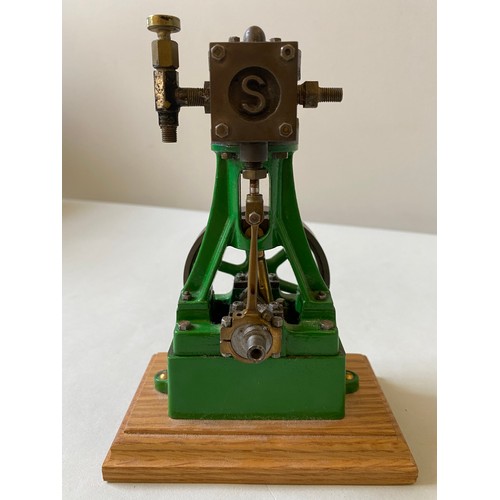 158 - A STUART TURNER VERTICAL STEAM ENGINE and another similar by Stuart.25 cms maxPROVENANCE: The David ... 