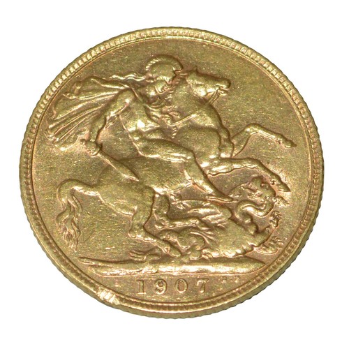 585 - A 1907 EDWARD VIII SOVEREIGN