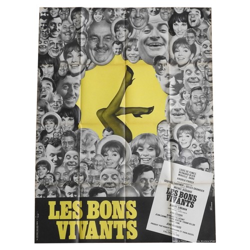 498A - LES BONS VIVANTS (HOW TO KEEP THE RED LAMP BURNING) C1965, A 'FRENCH GRANDE' FILM POSTER and five ot... 