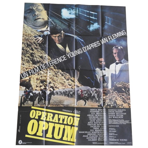 497A - OPERATION OPIUM (THE POPPY IS ALSO A FLOWER) C1966, A 'FRENCH GRANDE' FILM POSTER and 16 others plus... 