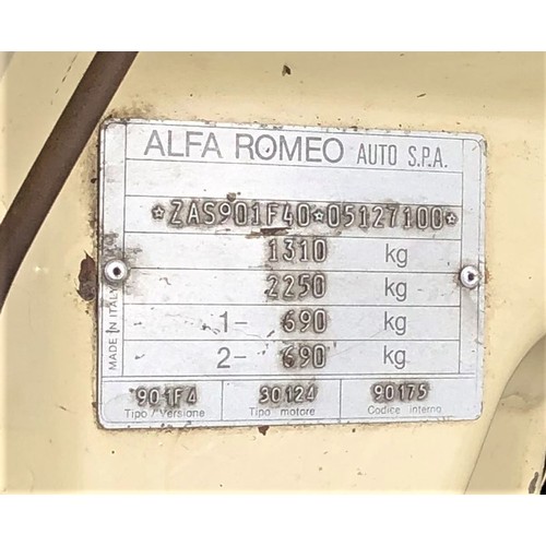 40 - 1982 ALFA-ROMEO ALFASUD SC SERIES 3Chassis Number: ZAS901F40*05127100Registration Number: WLM 795XRe... 