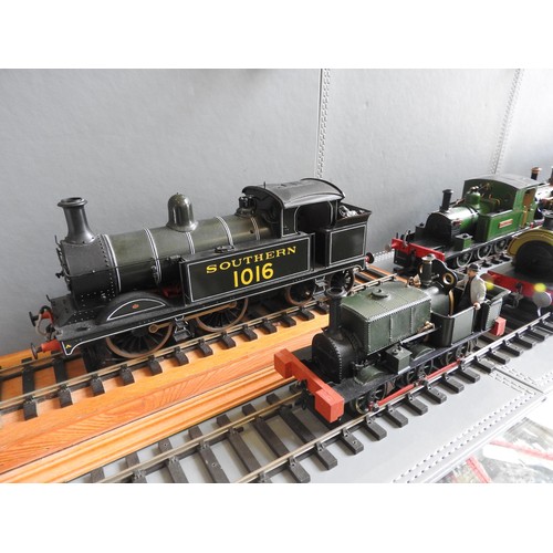 191 - A COLLECTION OF WELL EXECUTED 'O' GAUGE METAL LOCOMOTIVE MODELS by various makers such as Ace Models... 